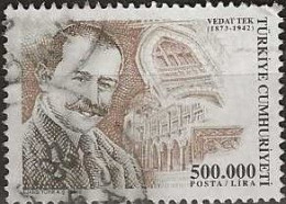 TURKEY 2002 Personalities - 500000l. Vedat Tek (architect) FU - Usados