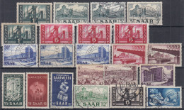 ⁕ Germany SAAR 1950 - 1953 ⁕ Collection / Lot Of 22 Stamps ⁕ Used & MNH - Oblitérés