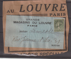 France étiquette Colis Magasin Du Louvre Avec Préo 49 Voir Scan Pour L'état - 1893-1947