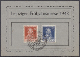Action !! SALE !! 50 % OFF !! ⁕ Germany 1948 ⁕ Heinrich Von Stephan / Leipzig Spring Fair ⁕ Used On Paper - Gebraucht