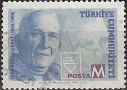 TURKEY 1998 Death Anniversaries - (M) - Ihap Hulusi Gorey (graphic Designer, 12th Anniversary) FU - Usati