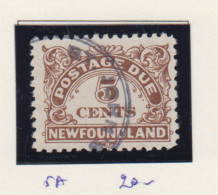 Newfoundland Michel-cat. Taks/due 5A Gestempeld - 1908-1947