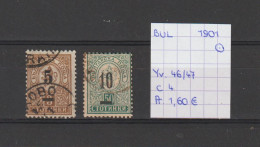 (TJ) Bulgarije 1901 - YT 46/47 (gest./obl./used) - Usati