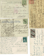 Portugal, 1907/22, 5 Bilhetes Postais - Lettres & Documents