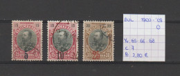 (TJ) Bulgarije 1903-'09 - YT 65 + 66 + 68 (gest./obl./used) - Oblitérés