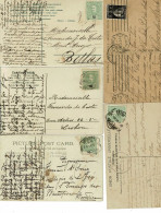 Portugal, 1906/23, 5 Bilhetes Postais - Briefe U. Dokumente