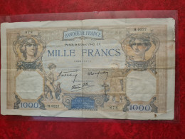 BILLET MILLE FRANCS BANQUE DE FRANCE 11 AVRIL 1940 - Andere - Europa