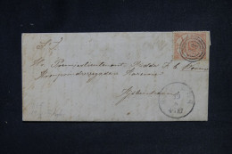 DANEMARK - Lettre De 1865, Affranchissement 4s. - L 147792 - Storia Postale