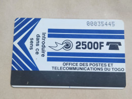 TOGO-(TG-OPT-0001)-LOGO 2500-DARK BLUE-(21)-(2500units)-(00035445)-used Card+1card Prepiad Free - Togo