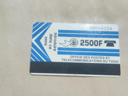 TOGO-(TG-OPT-0003)-LOGO 2500-DARK BLUE-(24)-(2500units)-(00064154)-(tirage-10.000)-used Card+1card Prepiad Free - Togo