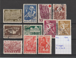 (TJ) Bulgarije 1946 - 11 Zegels (gest./obl./used) - Used Stamps
