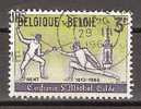 Belgie Belgique Belgium 1307 Used; Schermen, Fence,faire De L'escrime, Esgrimir - Fencing