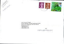 GB AFFRANCHISSEMENT COMPOSE  SUR LETTRE POUR LA SUISSE 2008 - Storia Postale