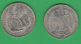 Germany 5 Mark 1980 D Deutschland Walther Von Der Vogelweide - 5 Mark