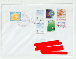 7078 GRECE HELLAS VIGNETTE CINDERELLA BOGUS A IDENTIFIER 2003 LETTRE COVER GREECE - Postmarks - EMA (Printer Machine)