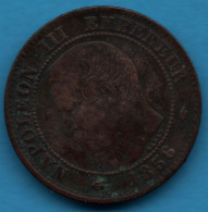 FRANCE 2 CENTIMES 1856 A F# 107, Gad# 103, KM# 776 Napoléon III - 2 Centimes