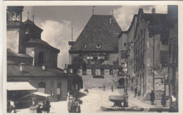 D6416) HALL In TIROL - Rathaus - Markt - Brunnen - Werbeplakat ALT ! - Hall In Tirol