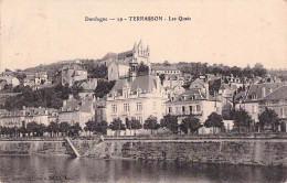 TERRASSON LA VILLEDIEU DORDOGNE LES QUAIS 1911 - Terrasson-la-Villedieu