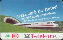 GERMANY A29/93 - Telekom - ICE - DR - DB - Jetzt Auch Im Tunnel - 2311 - Mint - A + AD-Serie : Pubblicitarie Della Telecom Tedesca AG