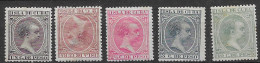 Cuba Lot 1896 Mh * Over 12 Euros (but 2c Has A Thin / Aminci) - Cuba (1874-1898)