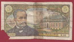 5 Francs "Pasteur" Du 01/09/1966.J --Alph .R.33 -- Dans L 'état - 5 F 1966-1970 ''Pasteur''