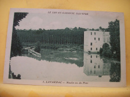 47 5785 CPA  1943 - AUTRE VUE DIFFERENTE N° 2 - 47 LAVARDAC - MOULIN VUE DU PONT. - Lavardac