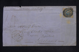 AUSTRALIE / VICTORIA - Lettre Pour L'Ecosse En 1855, Affranchissement Victoria - L 147809 - Briefe U. Dokumente