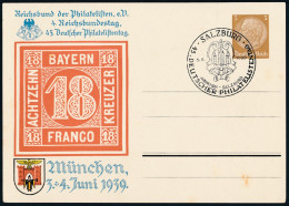 Empire - Entier Postal / Reich - Privat-Postkarte PP 122 ** Sonderstempel Salzburg 5-6-1939 - Privat-Ganzsachen