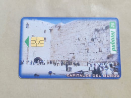 COLOMBIA-(ELS-PUB-0006A)-JERUSALEM-WALL PEOPLE-(1)-(25 Publitel)-(0010907172)-used Card+1card Prepiad Free - Kolumbien