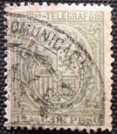 Espagne > Colonies Et Dépendances > Philipines Télégraphe 1894  Armoiries Edifil N° 52 - Filippijnen