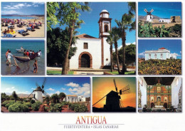 1 AK Insel Fuerteventura * Mehrbildkarte Von Antigua - U.a. Die Kirche Iglesia Nuestra Señora De La Antigua * - Fuerteventura