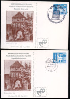 DDR PP17 D2/009 2 Privat-Postkarten 1.+2. AUFLAGE STRALSUND Sost.1979  NGK 8,00 € - Cartes Postales Privées - Oblitérées