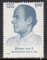 INDIA 1996 BARRISTER NATH PAI  MNH - Ongebruikt