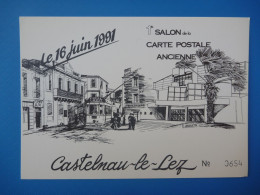 CPSM Non écrite - CASTELNAU LE LEZ 1991 TRAMWAY TRAIN LANQUETIN - Castelnau Le Lez