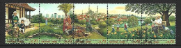 Timbre  Nation Unie Généve En  Oblitere N 312/316 En Bande - Used Stamps