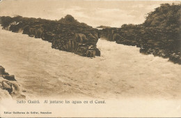 PARAGUAY - SALTO GUAIRA. AL JUNTARSE LAS AGUAS EN EL CANAL - 1911 - Paraguay