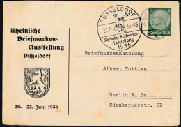 Empire - Entier Postal / Reich - Privat-Postkarte PP 127 Sonderstempel Düsseldorf 20-6-1936 Nach Berlin - Privat-Ganzsachen