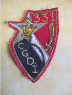 Militaria/France/Ecusson Tissu D'époque/331 CGDI/331 Compagnie De Génie De Division D'Infanterie/Vers 1992-93     ET555 - Escudos En Tela