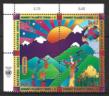 Timbre  Nation Unie Généve En  Neuf ** N 329/332 En Blocs - Unused Stamps