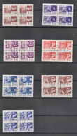 URSS RUSSIE RUSSIA USSR  LOT 1966 Ref Michel 3279 à 3286 (sauf 3284) Yvert 3160 à 3167 (sauf 3167) Blocs De 4, Oblitérés - Gebruikt