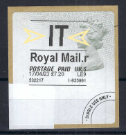 GRANDE BRETAGNE 2023:  Etiquette De "Royal Mail" à 7.20£, Variété "décalage Latéral à Mi-hauteur Des Lettres IT" - Non Classificati
