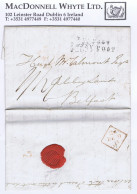 Ireland Belfast Antrim 1833 Letter London To McCalmont At Abbeylands With BELFAST/PENNY POST - Prephilately