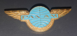 Badge Ancien D'hotesse - Compagnie Américaine "Panam / Junior Clipper Stewardess" - Tarjetas De Identificación De La Tripulación