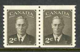 -Canada-1950-"King Gearge VI-Coil Pair"   MNH (**) - Markenrollen