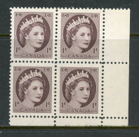 Canada 1954 MNH "Wilding Portrait" - Unused Stamps