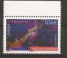 ANDORRA FRANCESA - EUROPA 2009 - TEMA "ASTRONOMIA" - SERIE De 1 V..DENTADO (PERFORATED) - 2009