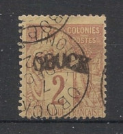 OBOCK - 1892 - N°YT. 2 - Type Amphée Dubois 2c Lilas-brun - Oblitéré / Used - Usados