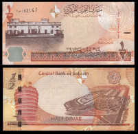 Bahrain 1/2 Dinar, P30, International Circuit Motorsport Facility, 2017, UNC - Bahrein