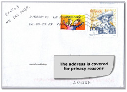 France 2023 (Box2/B) Cover Sent 2023 From France To Suisse, Pierre Dugua, Sieur De Mons Eplorer - Briefe U. Dokumente