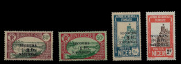 NIGER STAMP - 1941 Overprinted & Surcharged SECOURS NATIONAL SET MNH (NP#03-2) - Niger (1960-...)